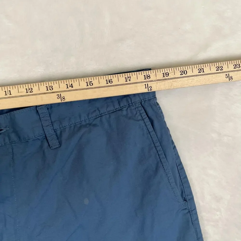 Patagonia Shorts Mens 36 Blue Organic Cotton Chino 9 Inseam Casual Travel